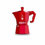 Кафеварка Bialetti Moka ExclusiveЗапочнете романтичната сутрин или интимната вечер за двама с класическо италианско еспресо кафе с елегантната червена кафеварка Moka Exclusive от Bialetti. Със супер гланцов червен цвят и дизайн, напомнящ за класическите модели от 60-те години, тя е изработена от висококачествен алуминий, с термопластични дръжка и капаче за удобство. Предлага се в размери за 3 или за 6 чаши.От магазини Bergner, цена: 49,08€