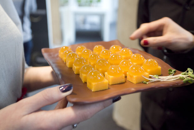 Селекция от аmuse bouches, приготвена от Red Devil Catering.