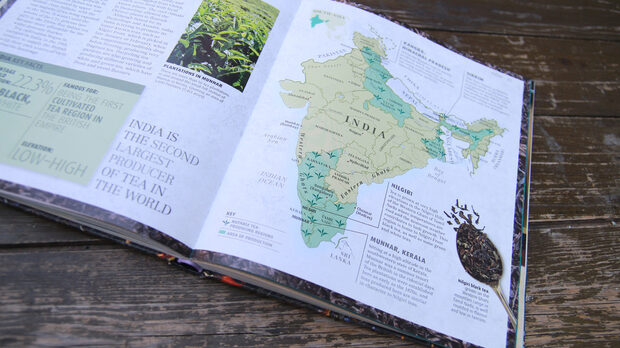 Карта на чаените плантации в Индия